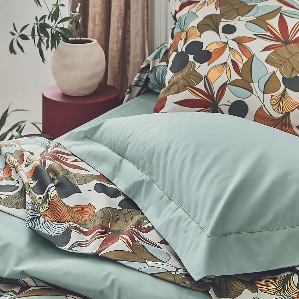 Drap plat esprit nature (280x325 cm - Vert)>Tradilinge Online