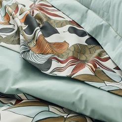 Drap plat esprit nature (280x325 cm - Vert)>Tradilinge Online