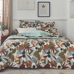 Drap plat esprit nature (280x325 cm - Vert)><noscript><img width=
