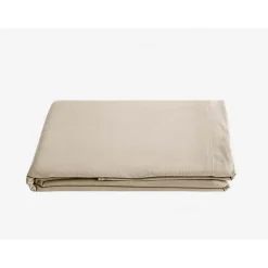 Drap plat Palace pur coton teint lavé, 63 fils/cm² - Palace Lin - 270 x 290 cm pour lit King Size>Vent Du Sud