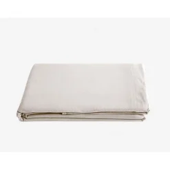 Drap plat Palace pur coton teint lavé, 63 fils/cm² - Palace Naturel - 270 x 290 cm pour lit King Size>Vent Du Sud New