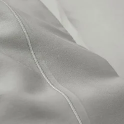 Drap plat percale de coton peigné "Julian" toutes dimensions - Julian Perle - 180 x 290 cm pour lit 1 place>Coton Pur Discount