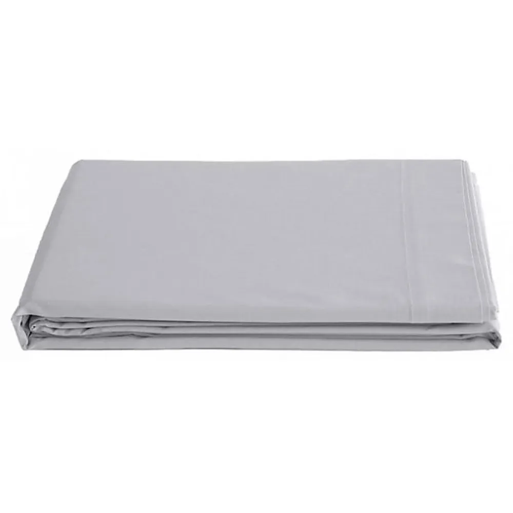 Drap plat percale pur coton peigné longues fibres 80 fils/cm² - Perle - 240 x 300 cm pour lit 2 places>Vent Du Sud Best