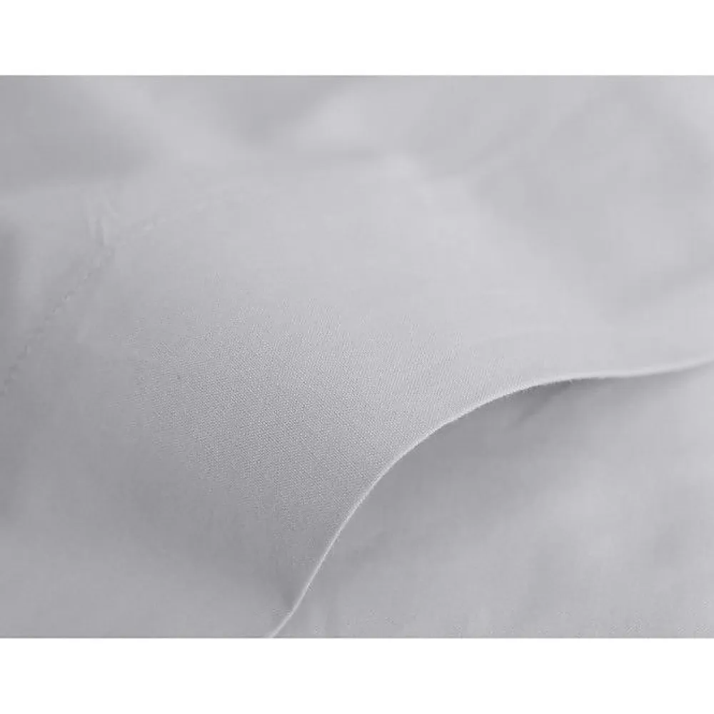 Drap plat percale pur coton peigné longues fibres 80 fils/cm² - Perle - 240 x 300 cm pour lit 2 places>Vent Du Sud Best