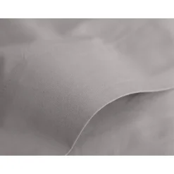 Drap plat percale pur coton peigné longues fibres 80 fils/cm² - Cendre - 270 x 300 cm pour lit King size>Vent Du Sud Online