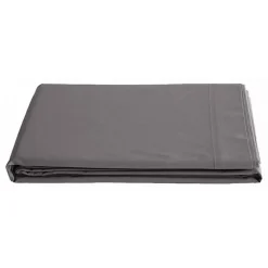 Vent Du Sud Drap plat percale pur coton peigné longues fibres 80 fils/cm² - Ardoise - 270 x 300 cm pour lit King size* Drap Plat
