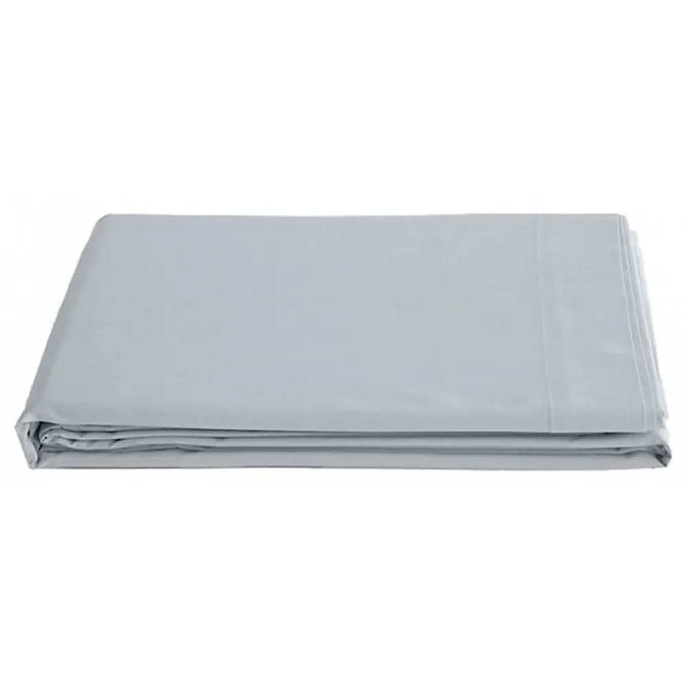 Drap plat percale pur coton peigné longues fibres 80 fils/cm² - Neige - 270 x 300 cm pour lit King size>Vent Du Sud Outlet
