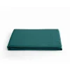Vent Du Sud Drap plat percale pur coton peigné longues fibres 80 fils/cm² - Bleu canard - 180 x 290 cm pour lit 1 place* Drap Plat