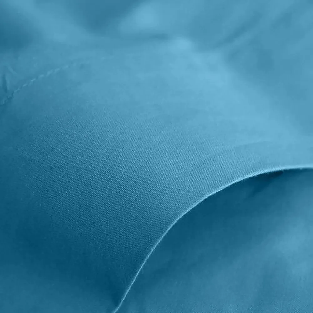 Coton Pur Drap plat Prémium 180x290 Turquoise* Drap Plat