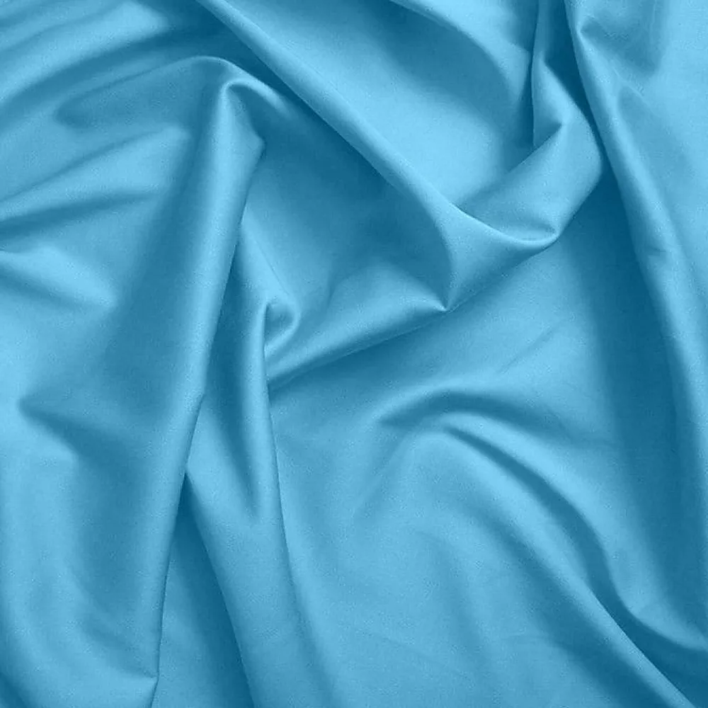 Coton Pur Drap plat Prémium 180x290 Turquoise* Drap Plat