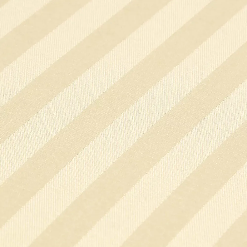 Homescapes Drap plat satin rayé en coton égyptien 330 fils jaune pâle, 270x300 cm -* Drap Plat