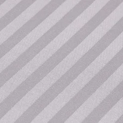 Homescapes Drap plat satin rayé en coton égyptien 330 fils gris, 178x255 cm -* Drap Plat