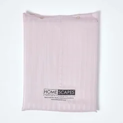 Drap plat satin rayé en coton égyptien 330 fils violet, 178x255 cm -><noscript><img width=