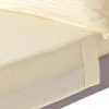 Drap plat satin rayé en coton égyptien 330 fils jaune pâle, 240x275 cm ->Homescapes Clearance