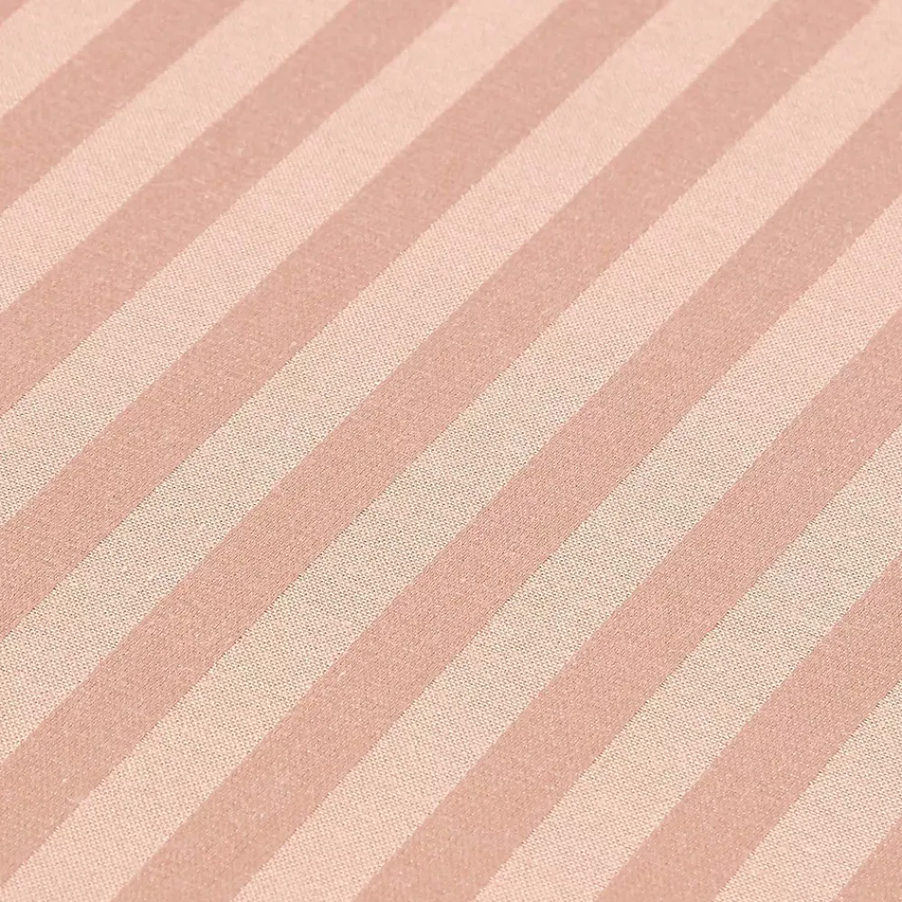 Homescapes Drap plat satin rayé en coton égyptien 330 fils taupe, 230x255 cm -* Drap Plat