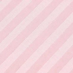 Drap plat satin rayé en coton égyptien 330 fils rose, 240x300 cm -><noscript><img width=