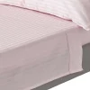Homescapes Drap plat satin rayé en coton égyptien 330 fils violet, 180x290 cm -* Drap Plat
