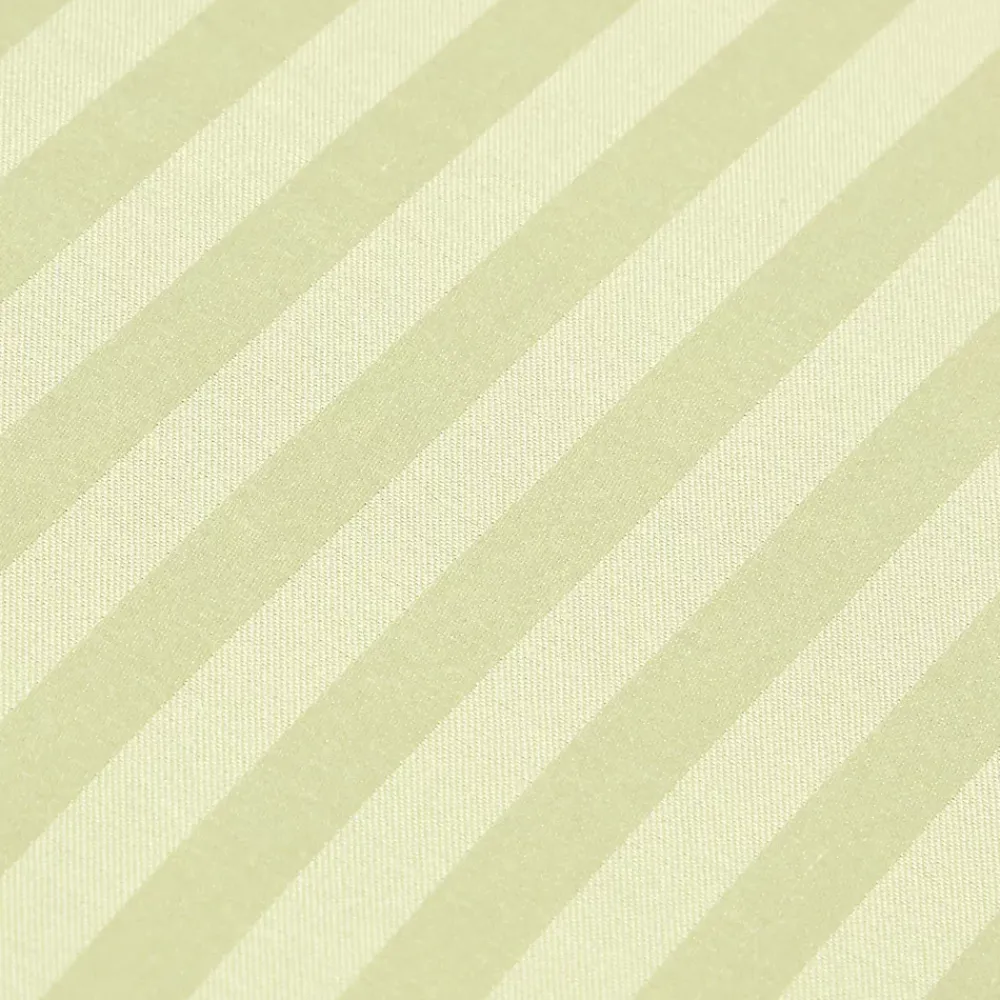 Homescapes Drap plat satin rayé en coton égyptien 330 fils vert sauge, 240x300 cm -* Drap Plat