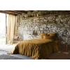 L'Effet Papillon Drap plat "Soline" toutes dimensions Lin lavé - Soline Caramel - 240 x 300 cm pour lit 2 places* Drap Plat