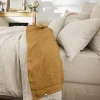 Drap plat "Soline" toutes dimensions Lin lavé - Soline Caramel - 270 x 300 cm pour lit King size>L'Effet Papillon Sale