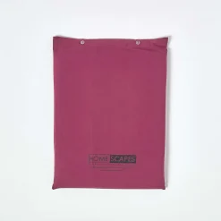 Drap plat uni 100 % coton égyptien 200 fils bordeaux, 240x275 cm -><noscript><img width=