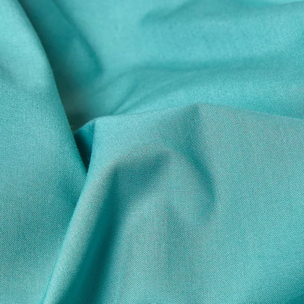 Homescapes Drap plat uni 100 % coton égyptien 200 fils bleu canard, 180x290 cm -* Drap Plat