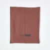 Homescapes Drap plat uni 100 % coton égyptien 200 fils marron chocolat, 178x255 cm -* Drap Plat