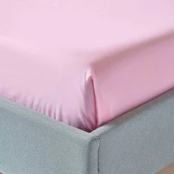 Homescapes Drap plat uni 100 % coton égyptien 200 fils rose, 180x290 cm -* Drap Plat