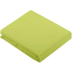 Drap Plat Uni en 100 % Coton (180x290 cm - Vert clair)>Tradilinge New