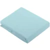Tradilinge Drap Plat Uni en 100 % Coton (240x310 cm - Bleu ciel)* Drap Plat