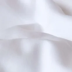 Drap plat uni en coton égyptien bio 400 fils blanc, 240x300 cm ->Homescapes Outlet