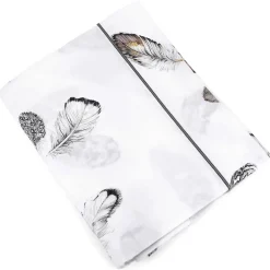 Linnea Drap plat 180x290 cm Percale pur coton PLUMES* Drap Plat