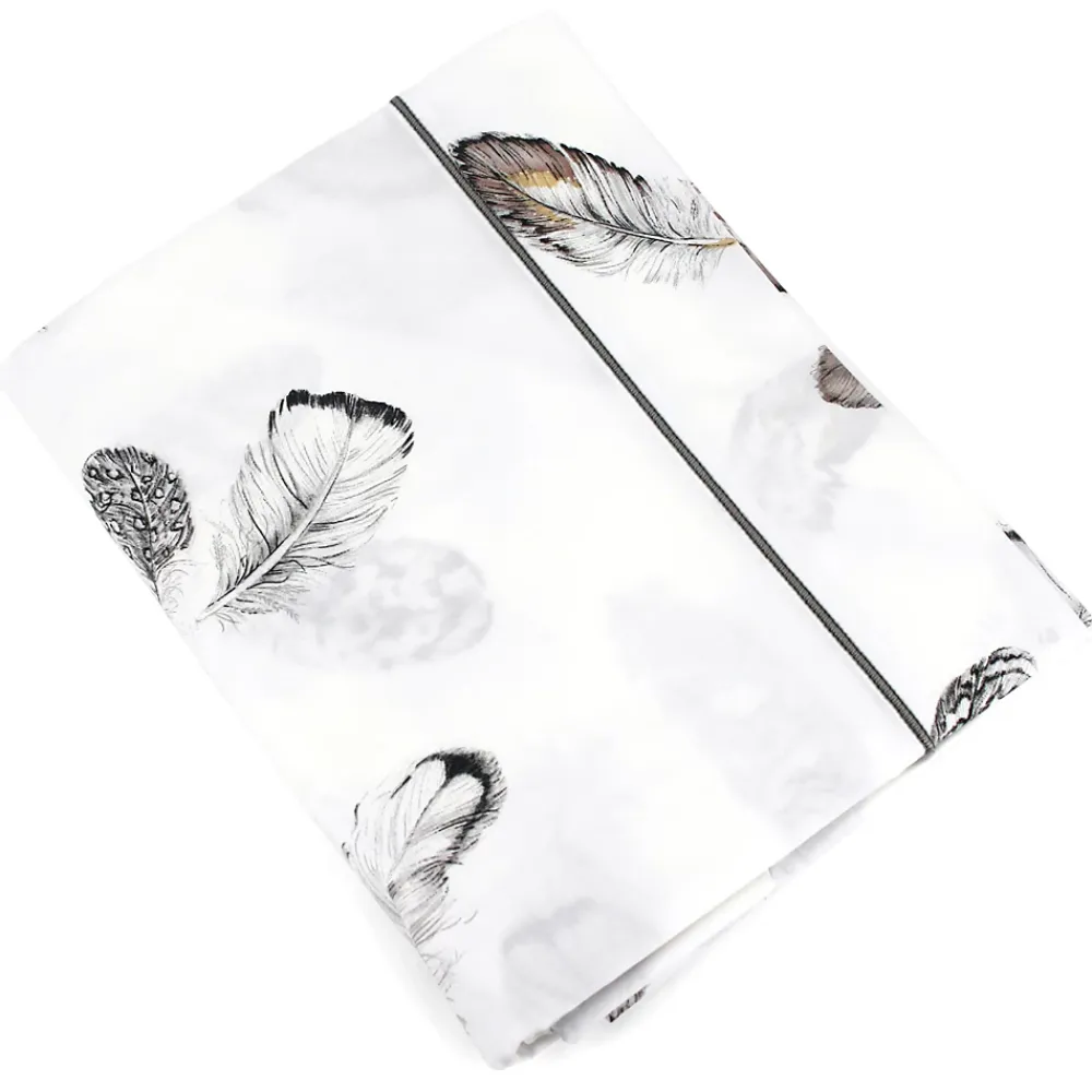 Linnea Drap plat 240x310 cm Percale pur coton PLUMES* Drap Plat