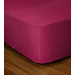 Lovely Home Drap-housse - - LH71615 - 160x200+25 cm - Fuchsia* Drap Housse|Drap Housse