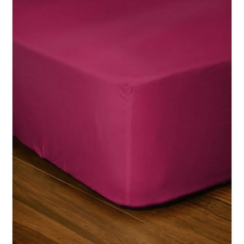 Lovely Home Drap-housse - - LH71615 - 160x200+25 cm - Fuchsia* Drap Housse|Drap Housse