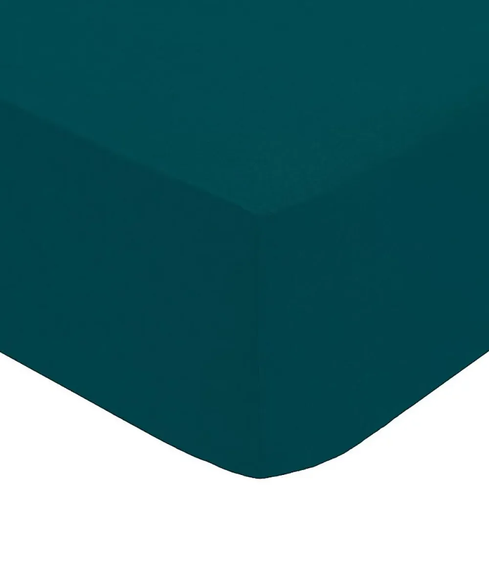 Atmosphera Créateur D'Intérieur Drap-housse - percale - bleu - 140x190 cm - Atmosphera* Drap Housse|Drap Housse