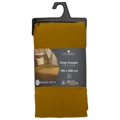 Drap-housse - percale - mordoré - 180x200 cm - Atmosphera>Atmosphera Créateur D'Intérieur Hot