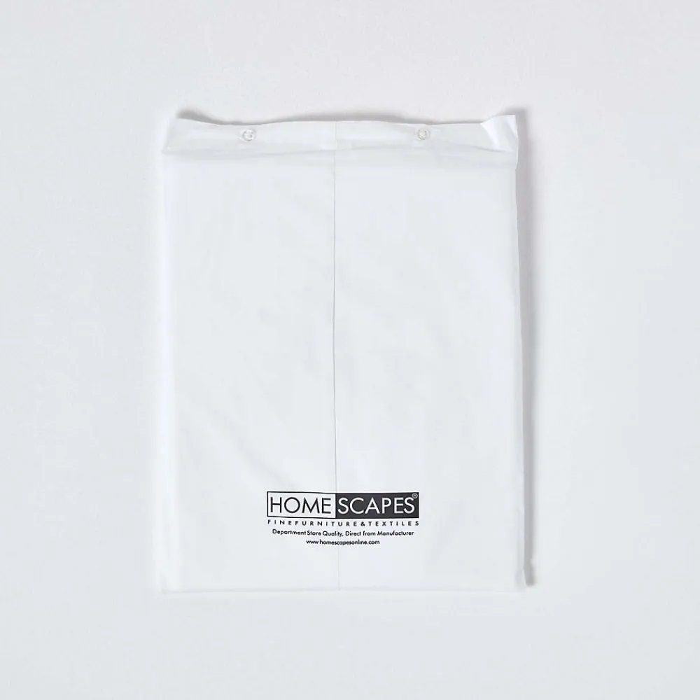 Drap-housse blanc 100% coton égyptien 200 fils 140 x 200 cm ->Homescapes Discount