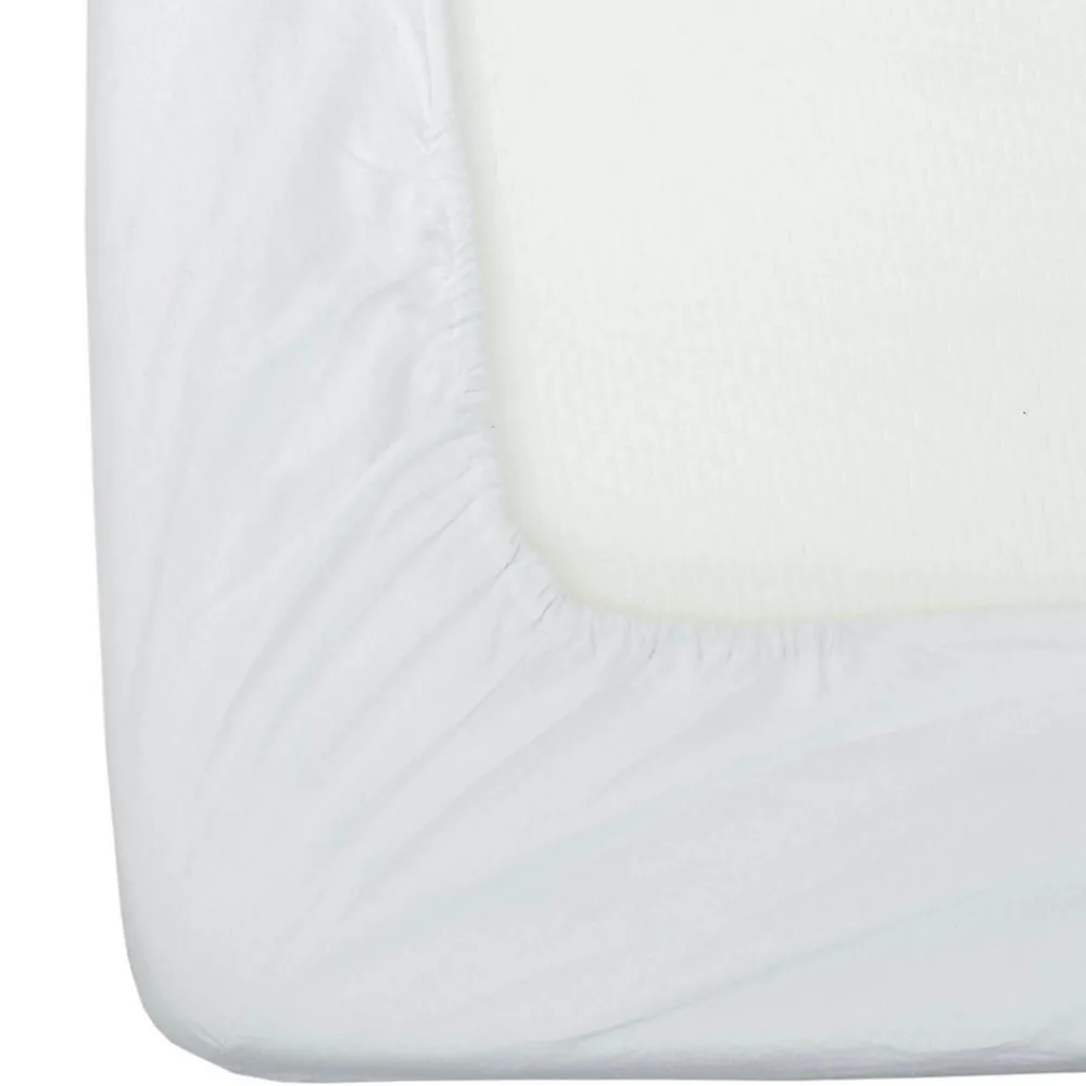 Drap-housse blanc en flanelle grand bonnet 180 gm² - 140 x 190 cm ->Homescapes Hot