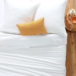 Drap-housse en coton - blanc - bonnet H30cm - 90x190 cm - Atmosphera>Atmosphera Créateur D'Intérieur