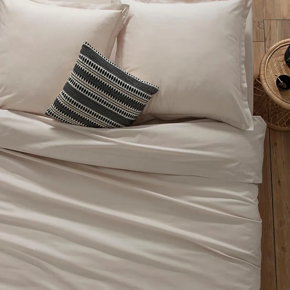 Atmosphera Créateur D'Intérieur Drap-housse en coton - lin - bonnet H30cm - 140x190 cm - Atmosphera* Drap Housse|Drap Housse