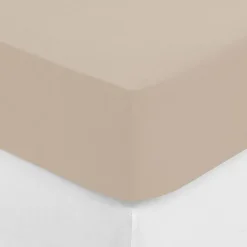 Atmosphera Créateur D'Intérieur Drap-housse en coton - lin - bonnet H30cm - 140x190 cm - Atmosphera* Drap Housse|Drap Housse