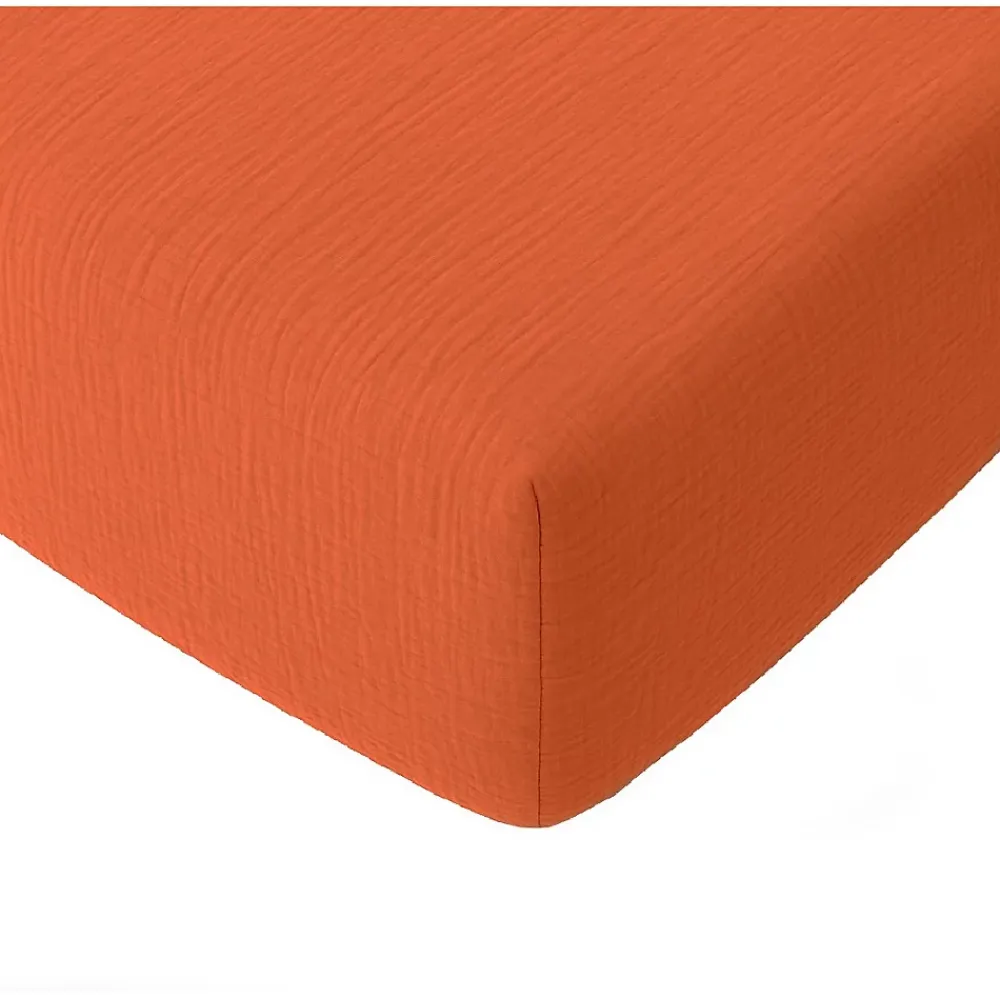 Eden Drap-housse Gaze de coton lavé Douce* Drap Housse|Drap Housse