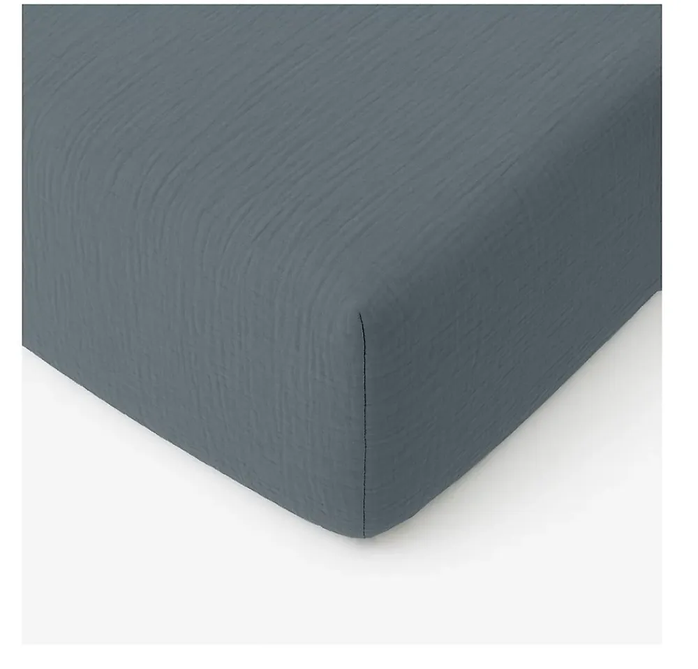 Eden Drap-housse Gaze de coton lavé Douce* Drap Housse|Drap Housse
