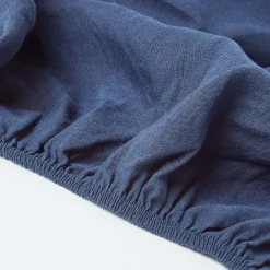 Homescapes Drap-housse grand bonnet en lin lavé bleu marine - 140 x 190 cm -* Drap Housse|Drap Housse