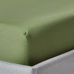 Homescapes Drap-housse matelas épais coton égyptien bio 400 fils vert mousse 180 x 200 cm -* Drap Housse|Drap Housse