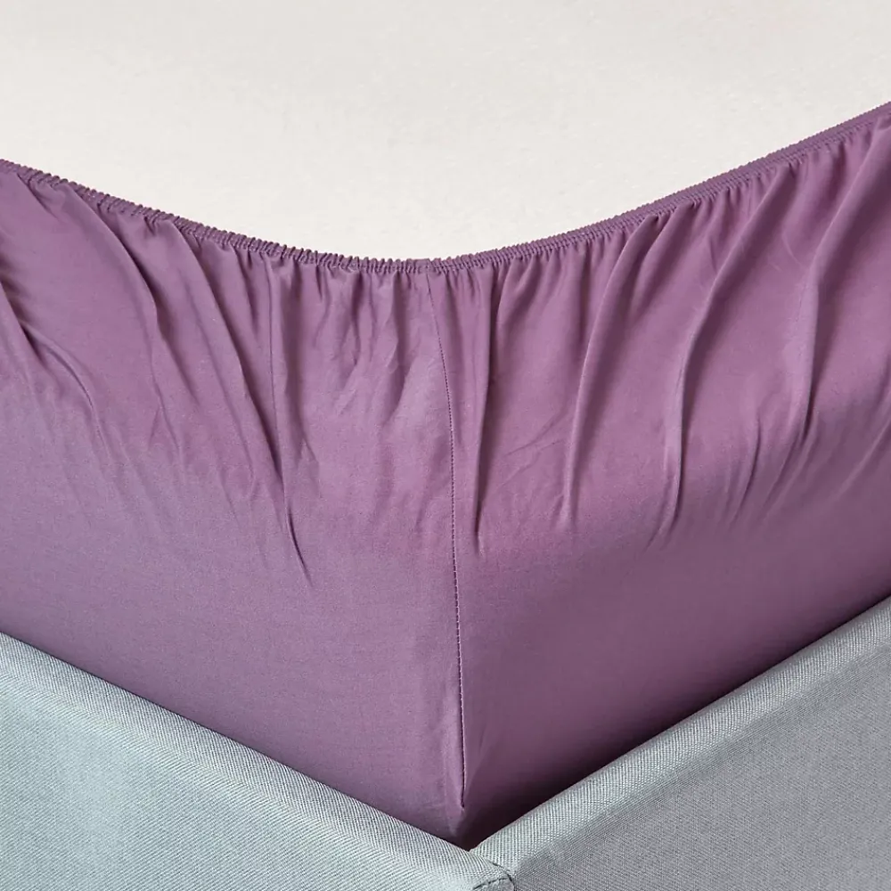 Homescapes Drap-housse raisin 100% coton égyptien 200 fils 120 x 190 cm -* Drap Housse|Drap Housse