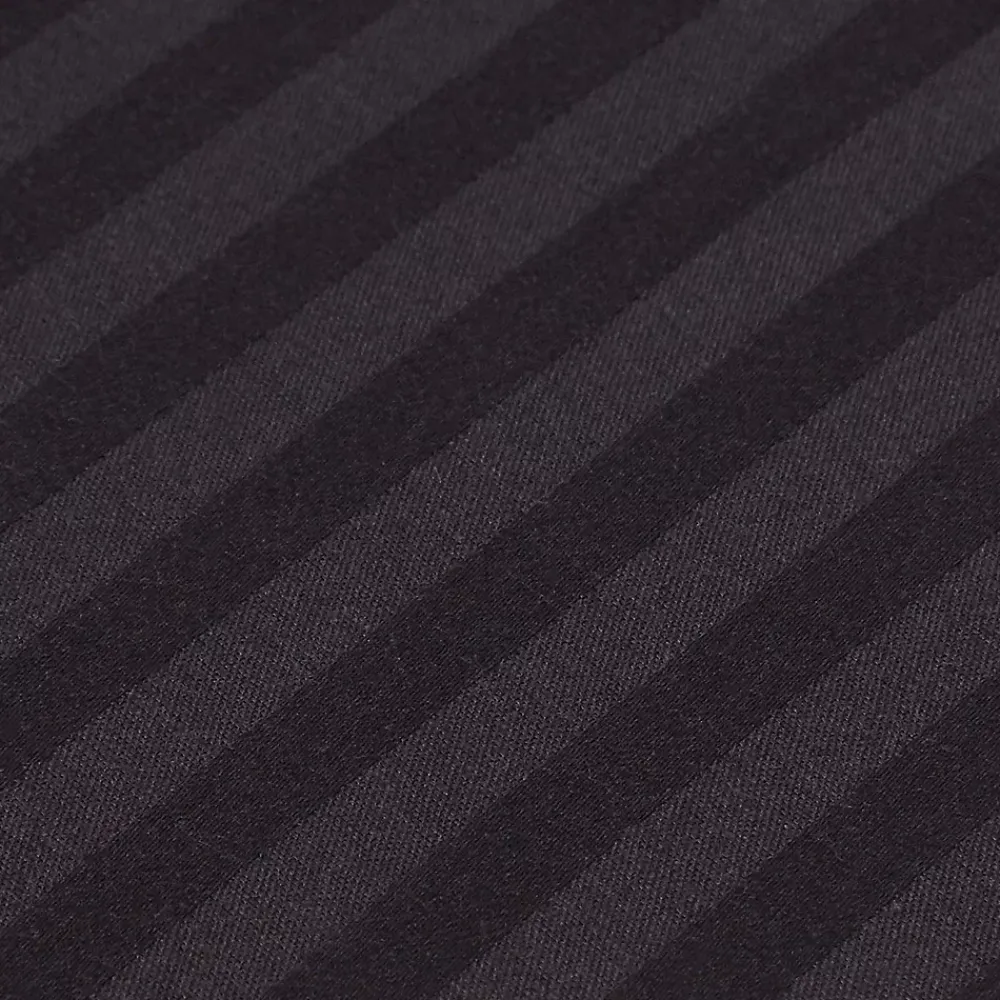 Homescapes Drap-housse rayé 180 x 200 cm 100% coton égyptien 330 fils coloris noir -* Drap Housse|Drap Housse