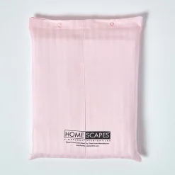Homescapes Drap-housse rayé 140 x 200 cm 100% coton égyptien 330 fils coloris rose -* Drap Housse|Drap Housse
