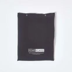 Homescapes Drap-housse uni 140 x 190 cm 100 % coton égyptien 200 fils coloris noir -* Drap Housse|Drap Housse